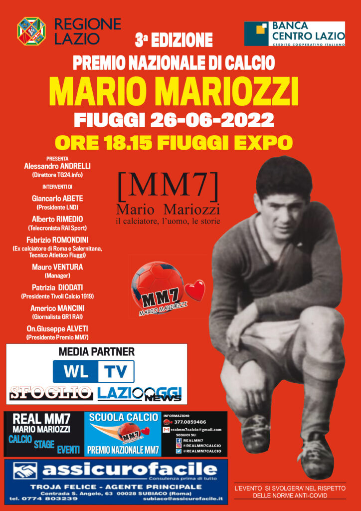 3° Edizione Premio Nazionale di Calcio MM7-Mario Mariozzi